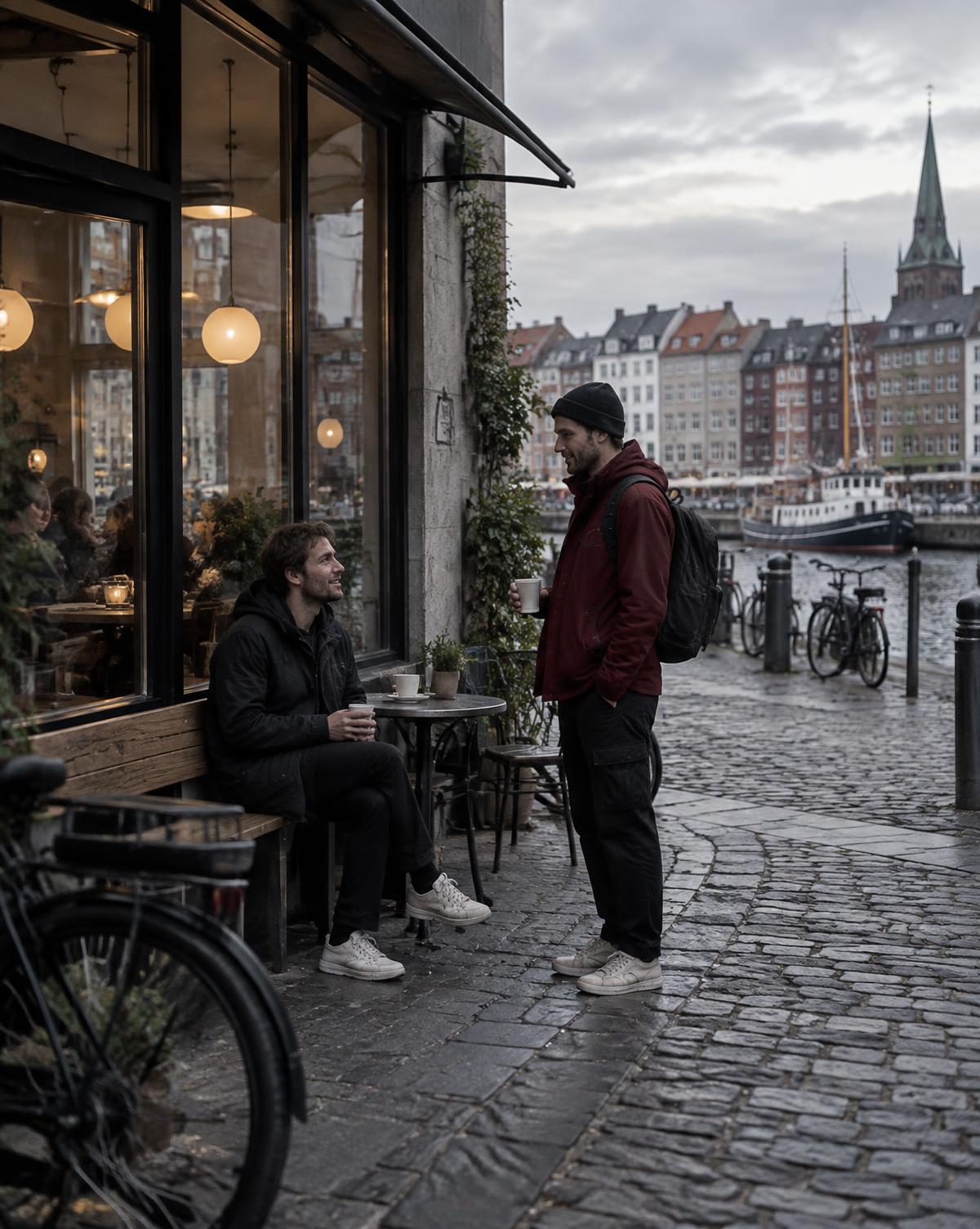Borgere mødes ved havnen
